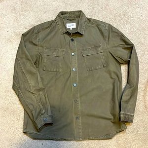Frank + Oak waxed cotton Overshirt